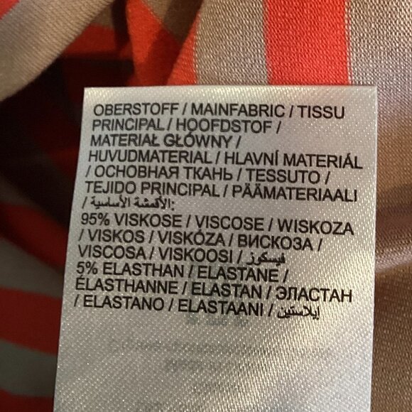 NWT Ulla Popken Top Colorful Striped Relaxed Fit Stretch Knit Plus Sz 24/26 269D - Picture 9 of 9